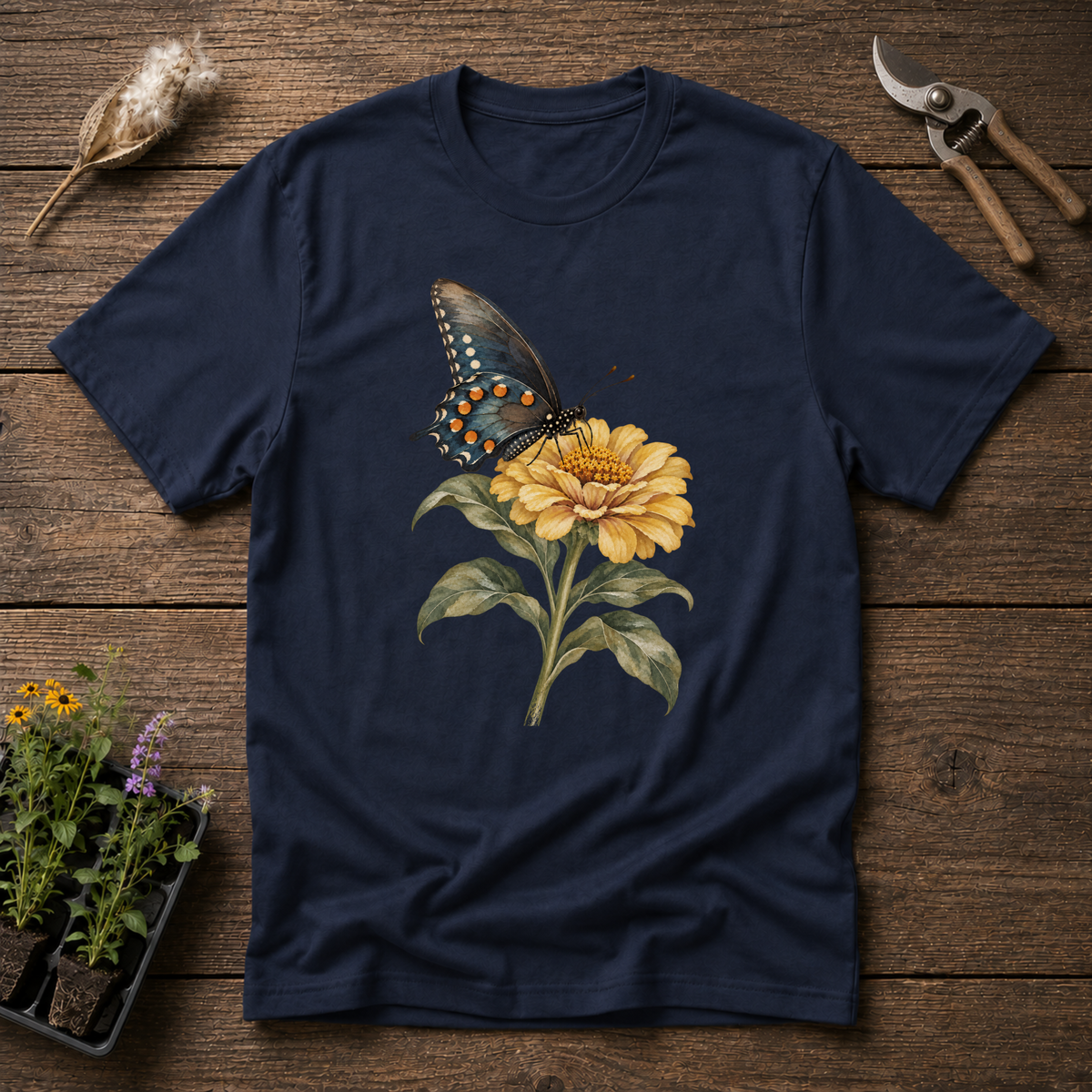 Pipevine Swallowtail T-Shirt in Navy