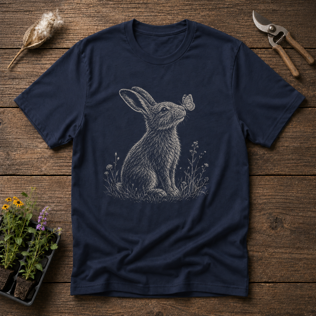 Hare & Butterfly Kiss T-Shirt
