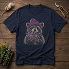 Cozy Aster Bear T-Shirt in Navy