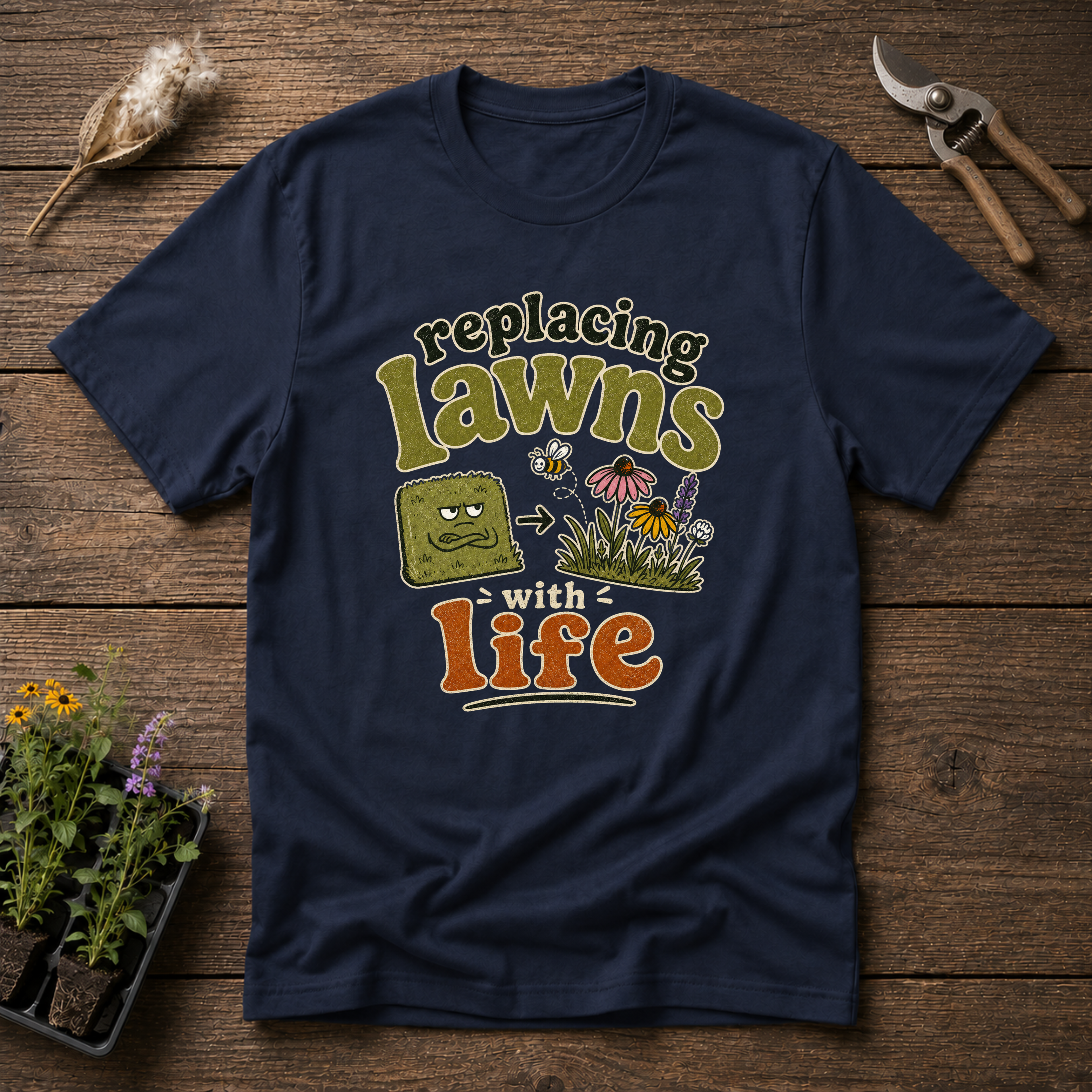 Replacing Lawns With Life T-Shirt