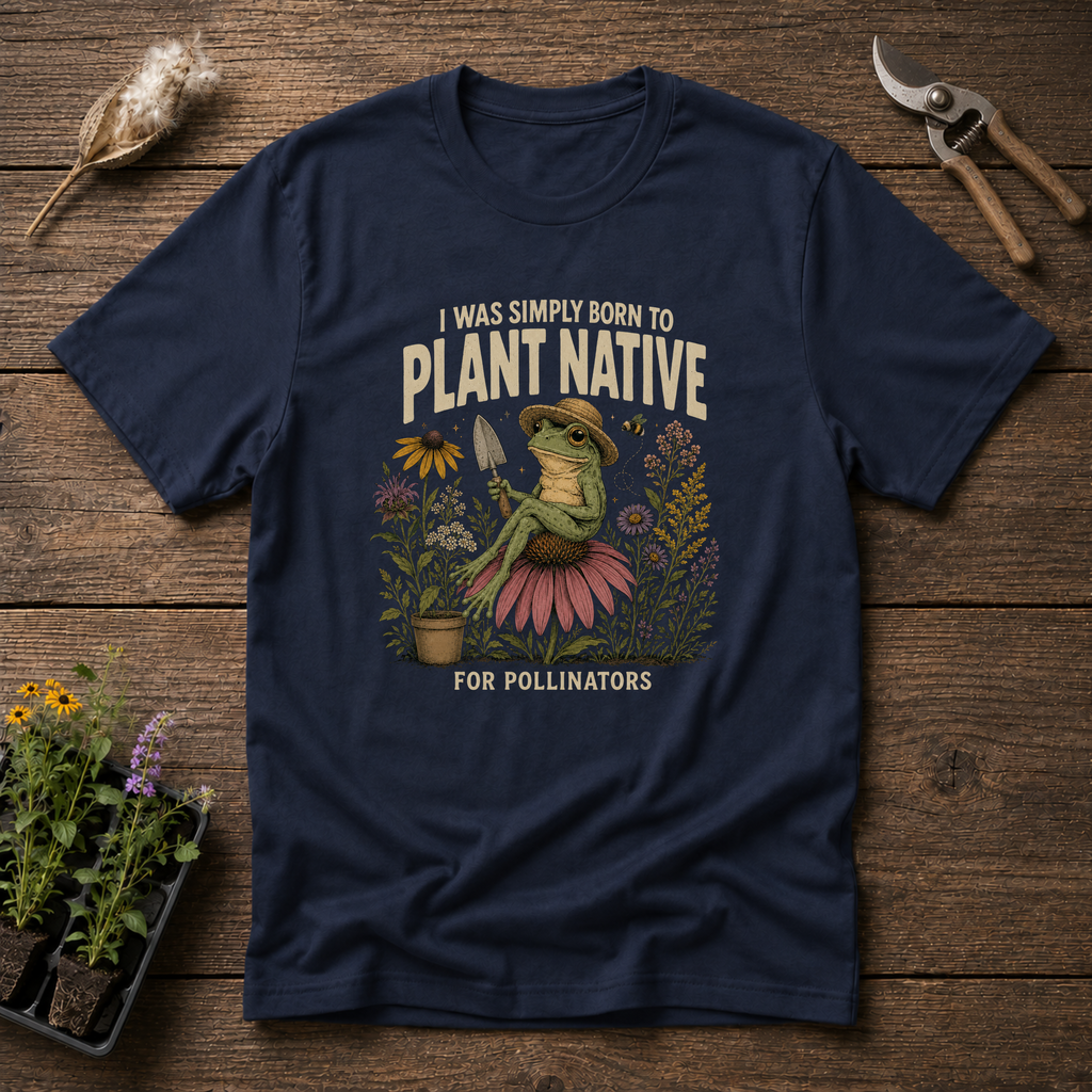 I Was Simply Born To Plant Native For Pollinators T-Shirt
