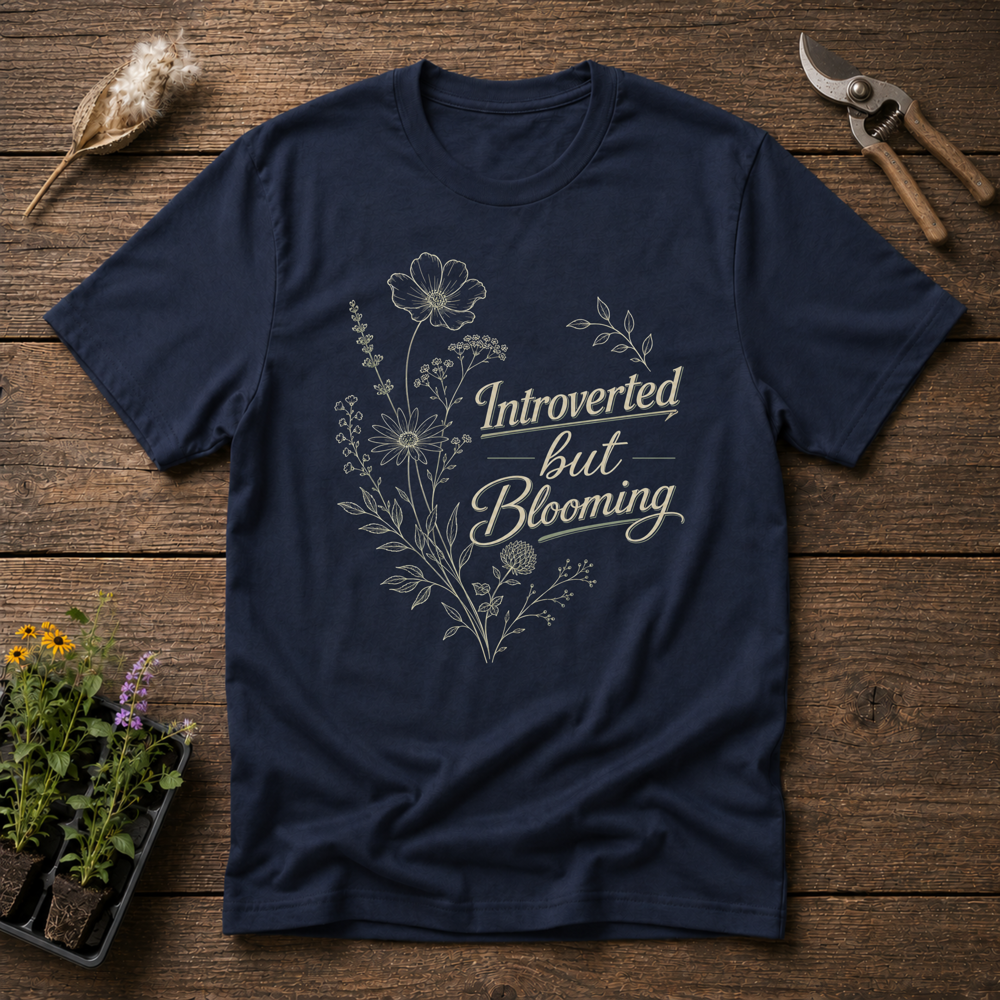 Introverted By Blooming T-Shirt
