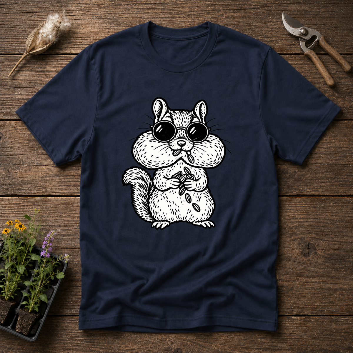 Cheeky Seed Bandit T-Shirt in Navy