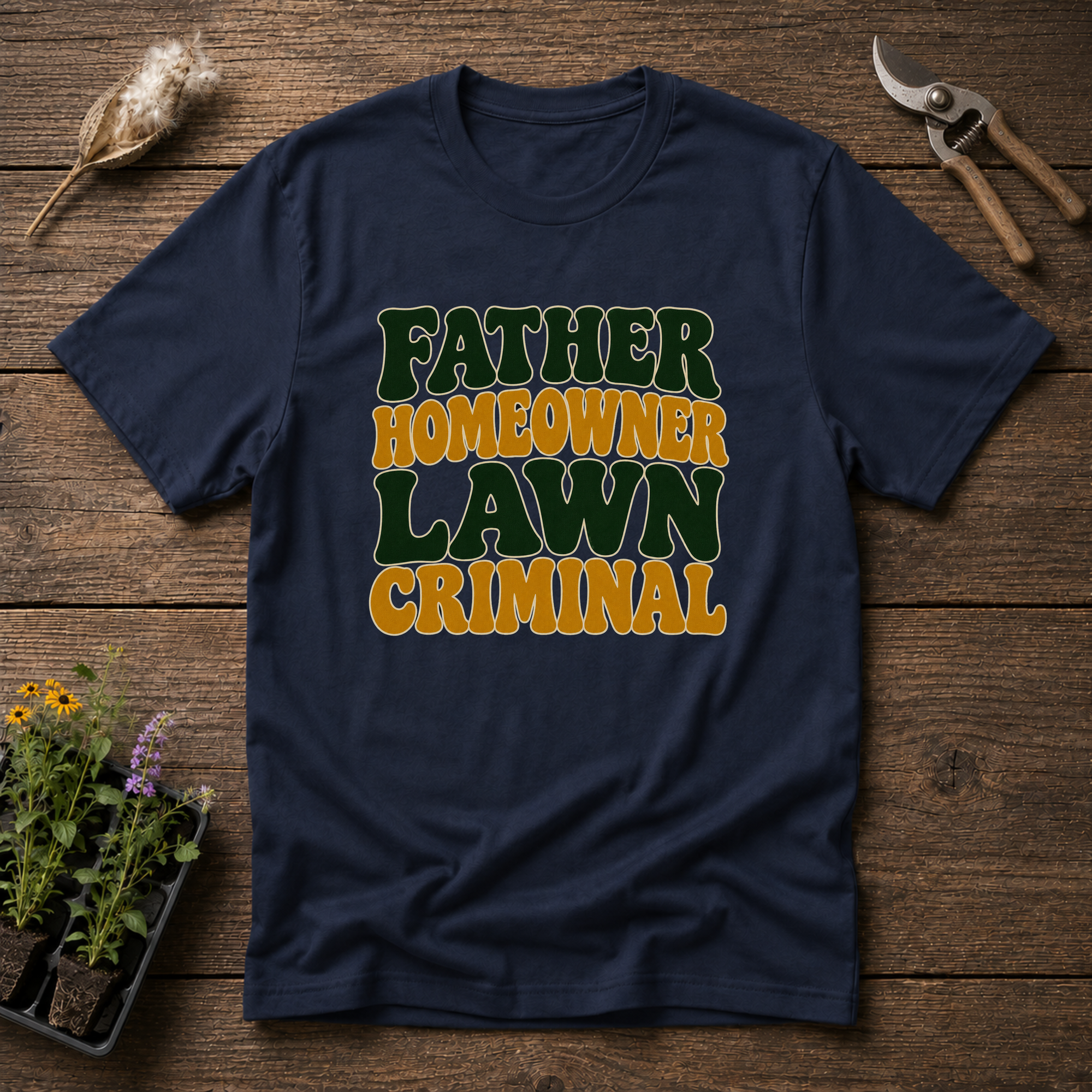 Dad Lawn Criminal T-Shirt