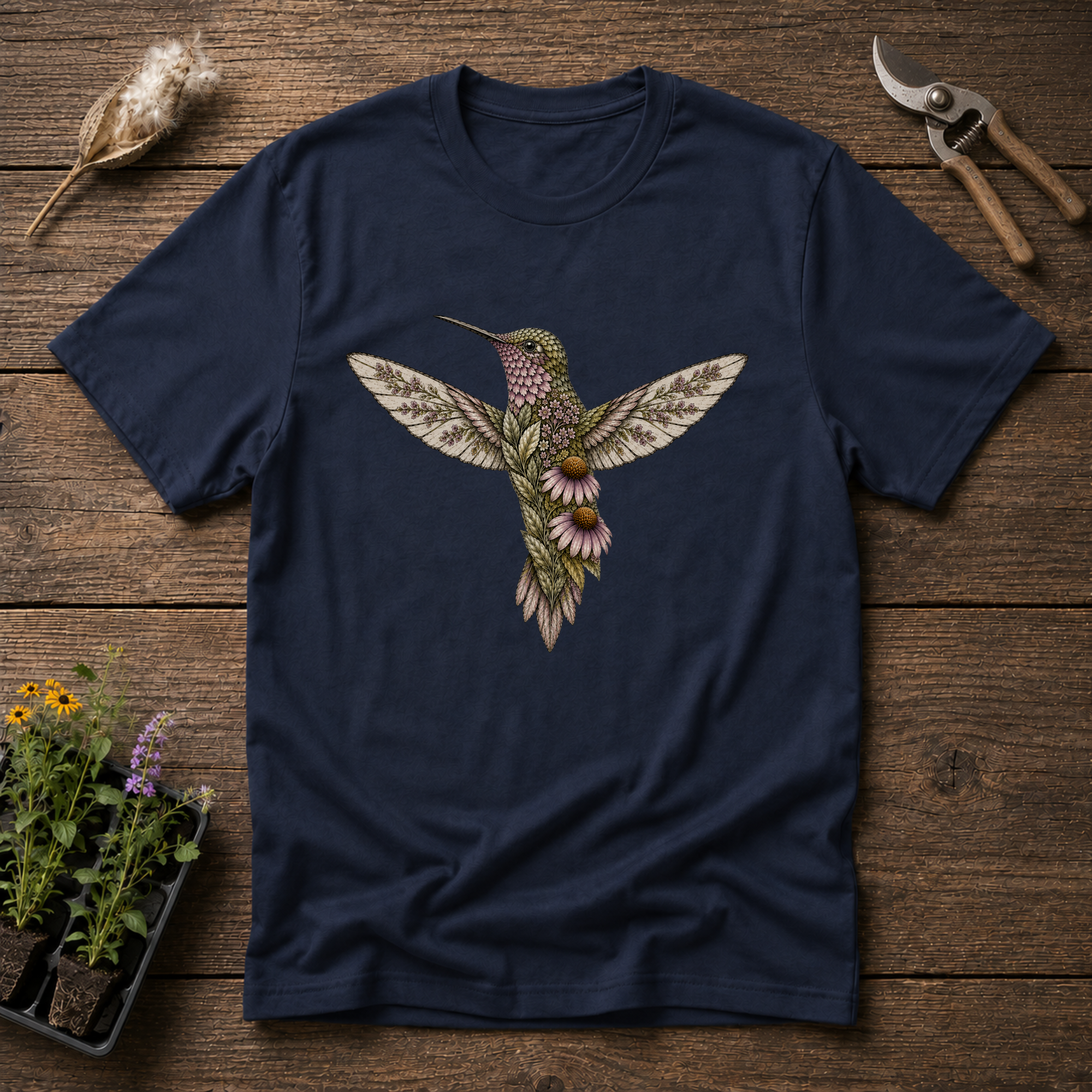 Botanical Hummingbird T-Shirt