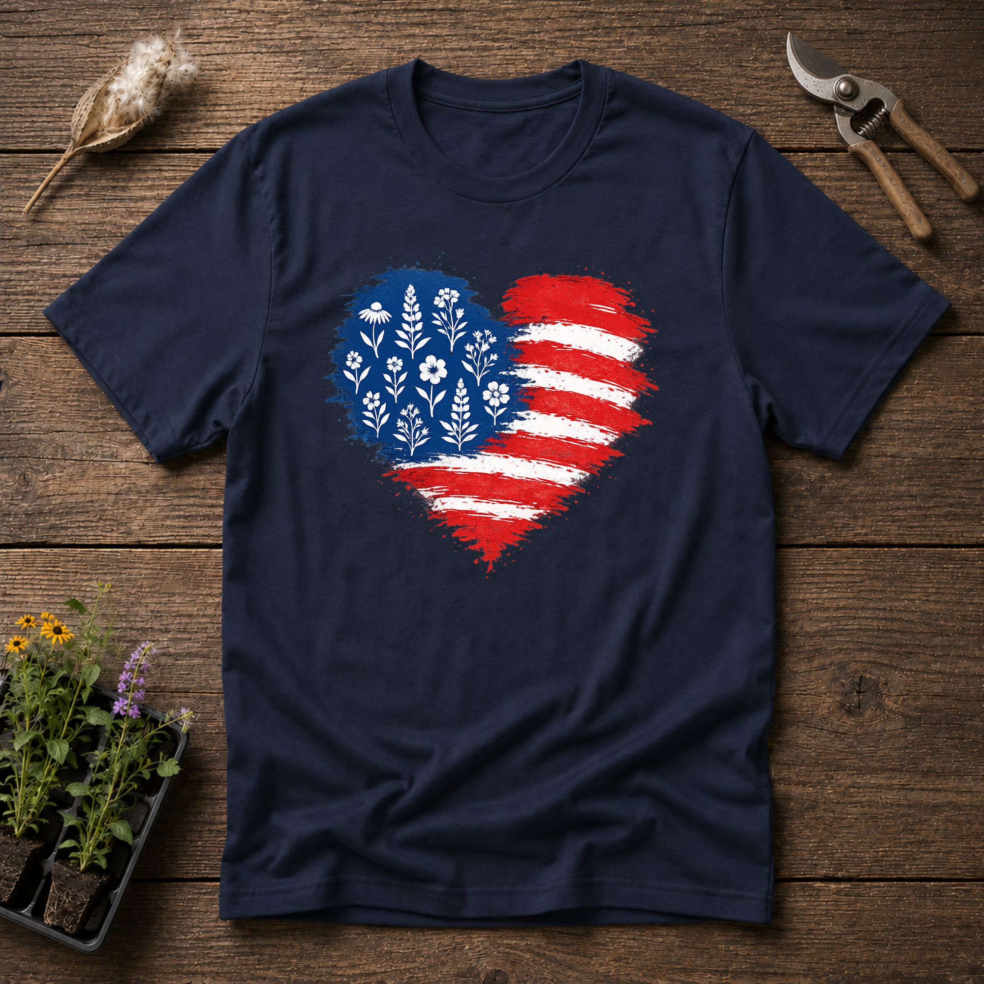 Native Plants Flag T-Shirt