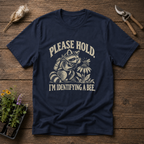 Raccoon Bee Inspector T-Shirt in Navy