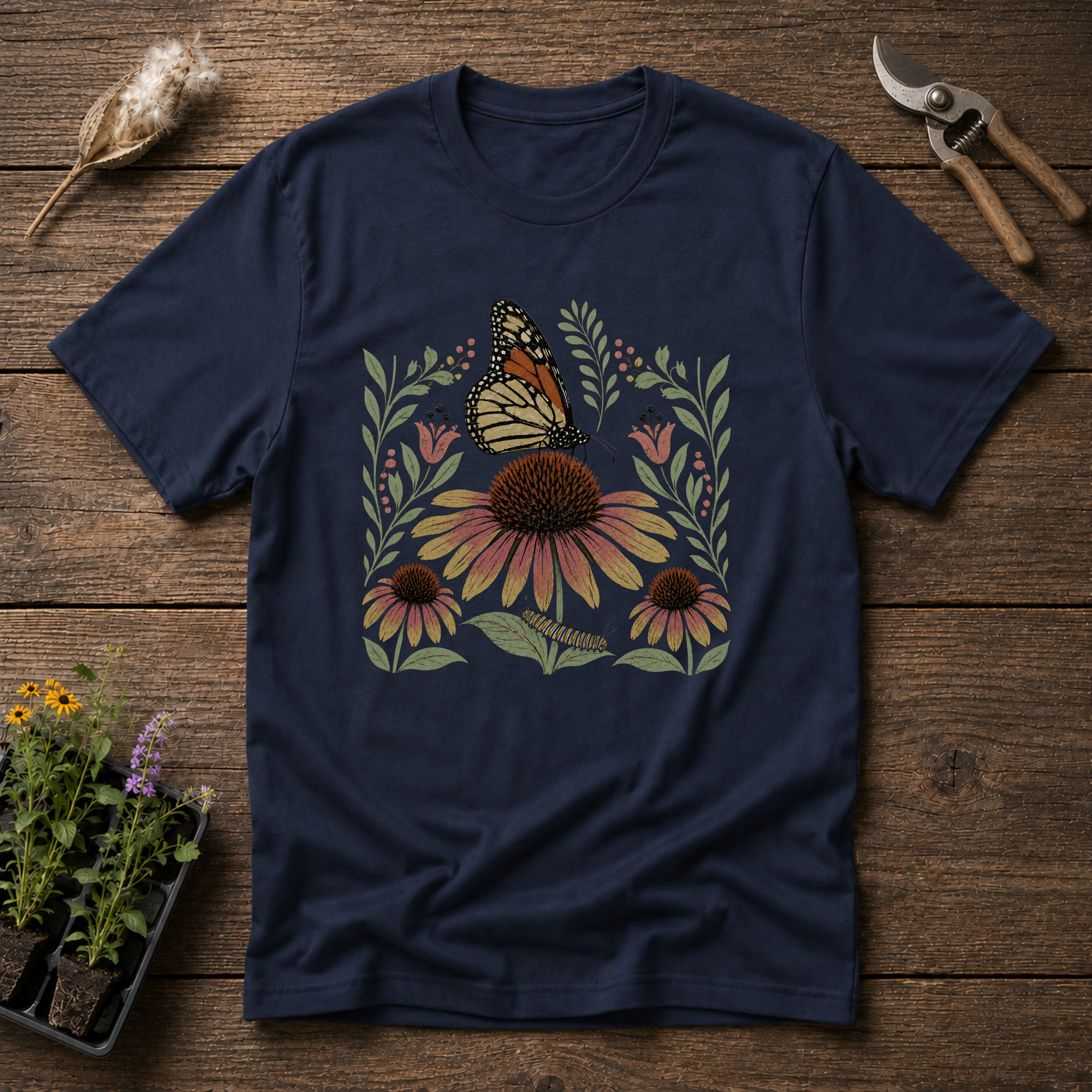 Monarch & Coneflower T-Shirt