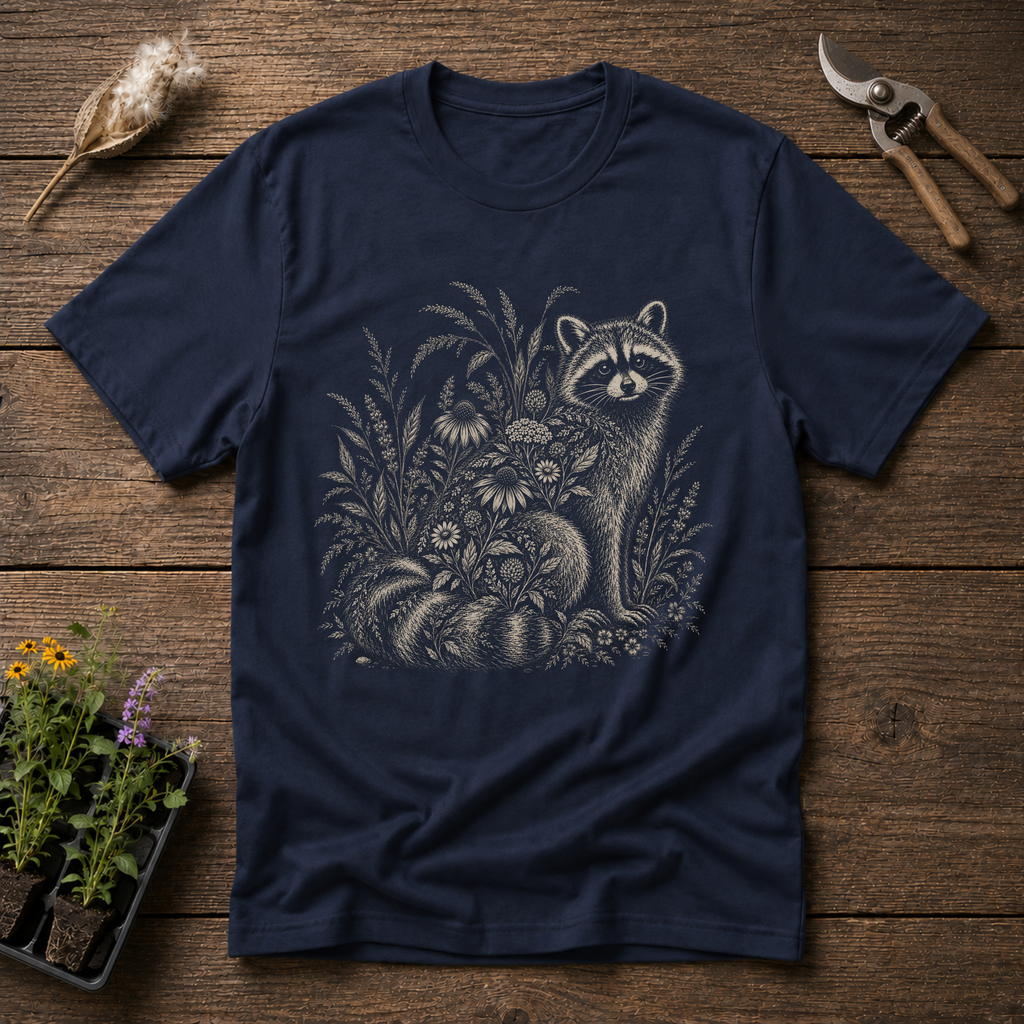 Botanical Raccoon T-Shirt