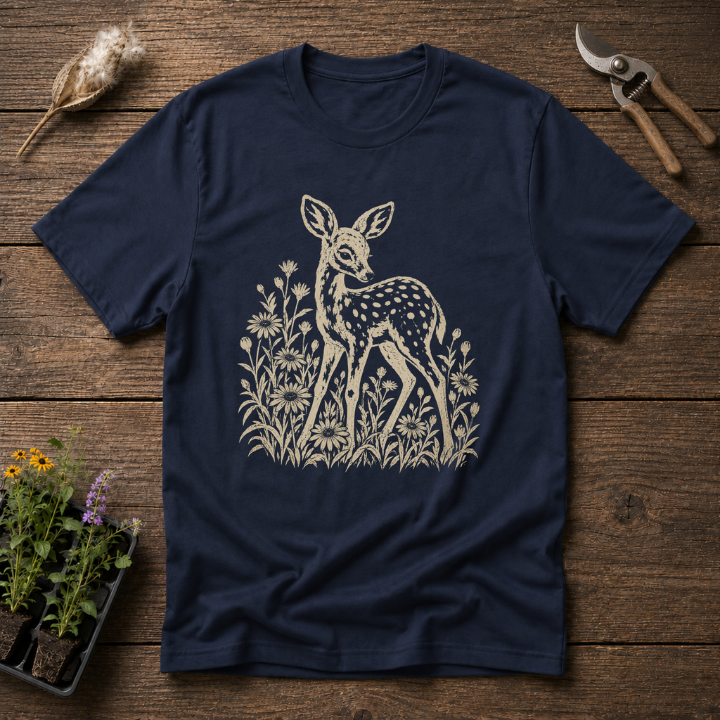 Fawn Among Asters T-Shirt