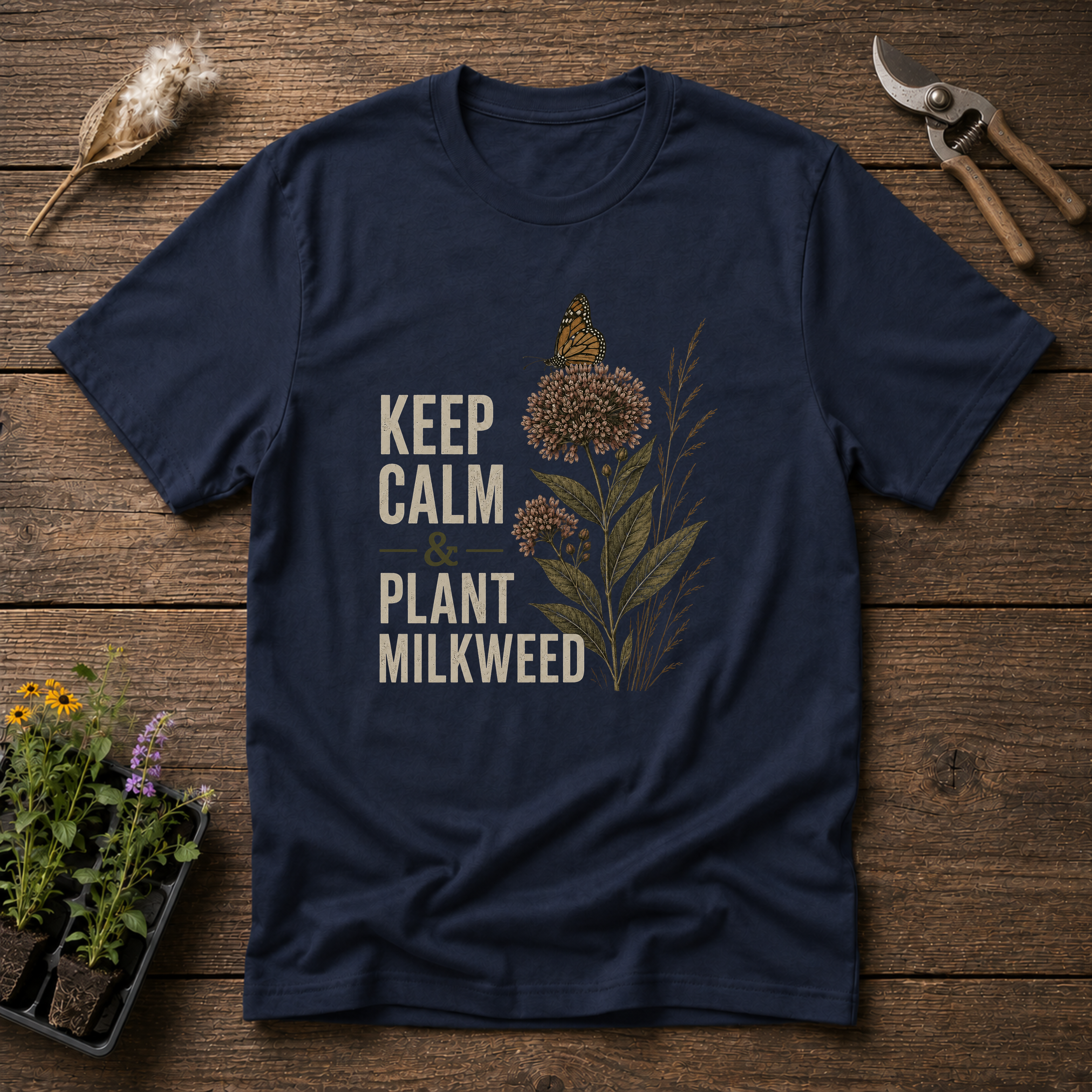 Keep Calm & Plant Milkweed T-Shirt