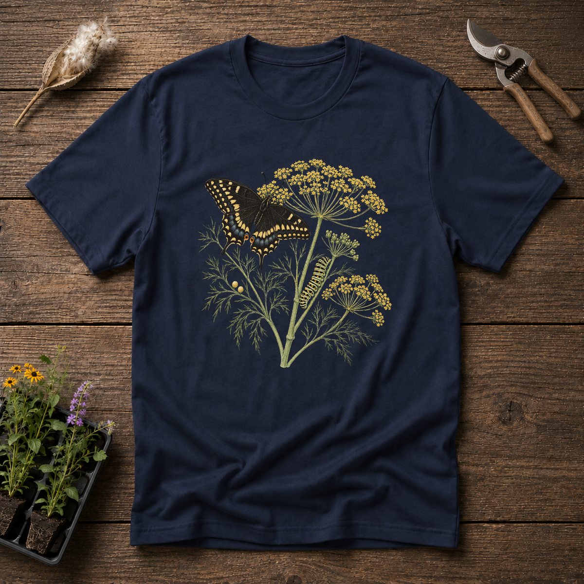 Black Swallowtail Fennel T-Shirt