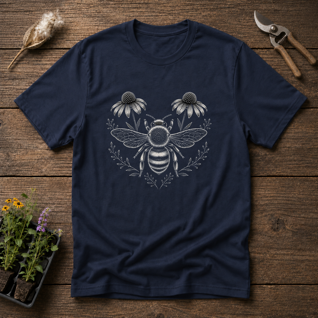 Botanical Flora Bee T-Shirt