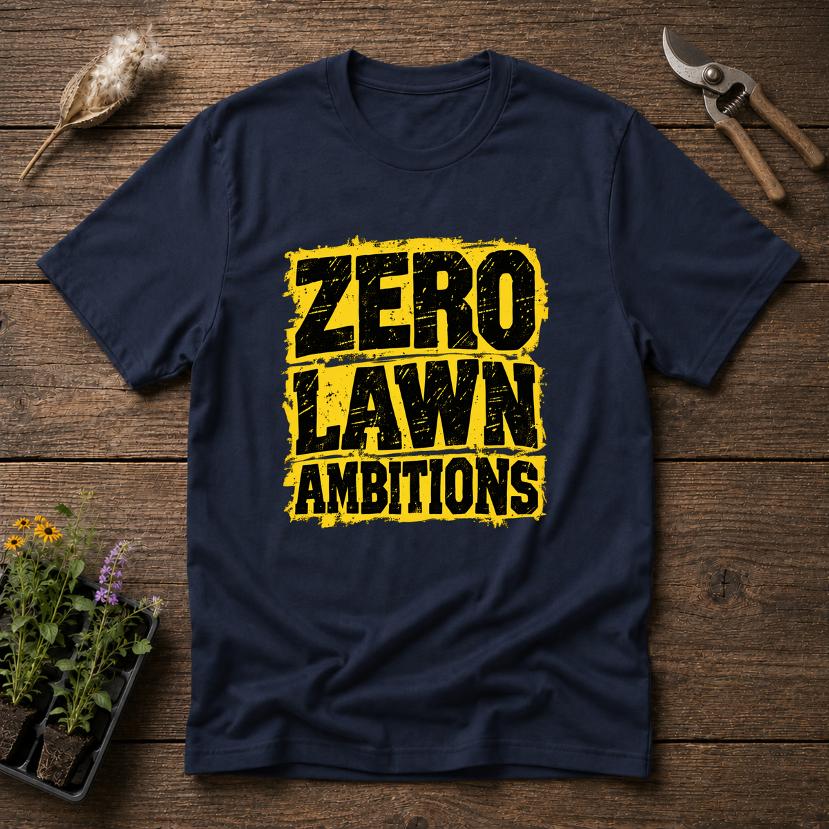 Zero Lawn Ambitions T-Shirt in Navy