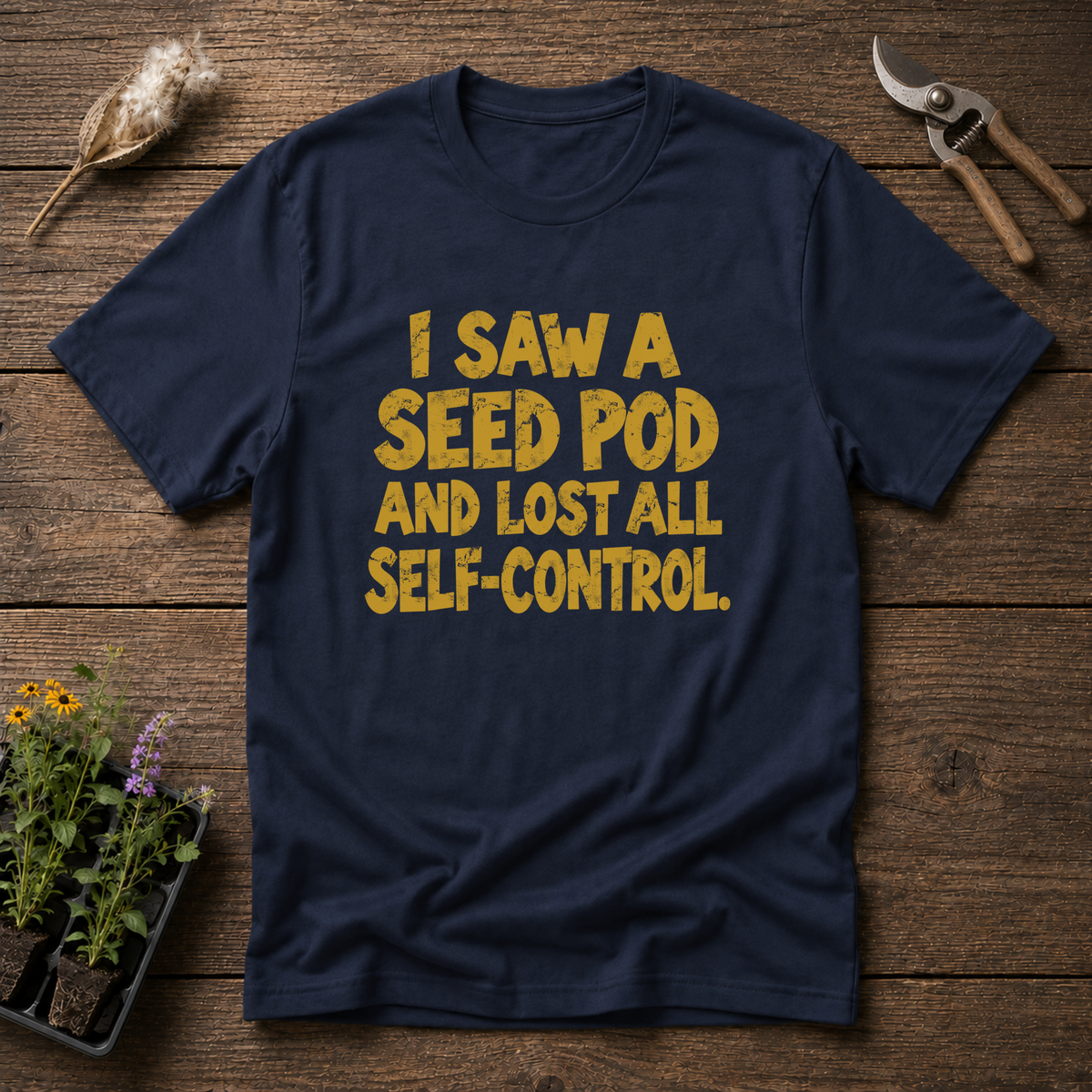 Lost Self-Control T-Shirt in Navy