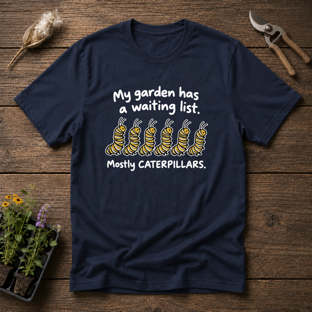 Caterpillar Waiting List T-Shirt in Navy
