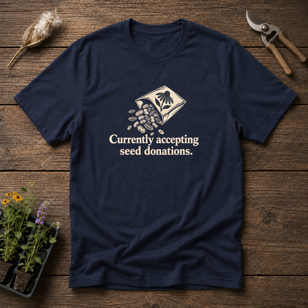 Seed Donations T-Shirt in Navy