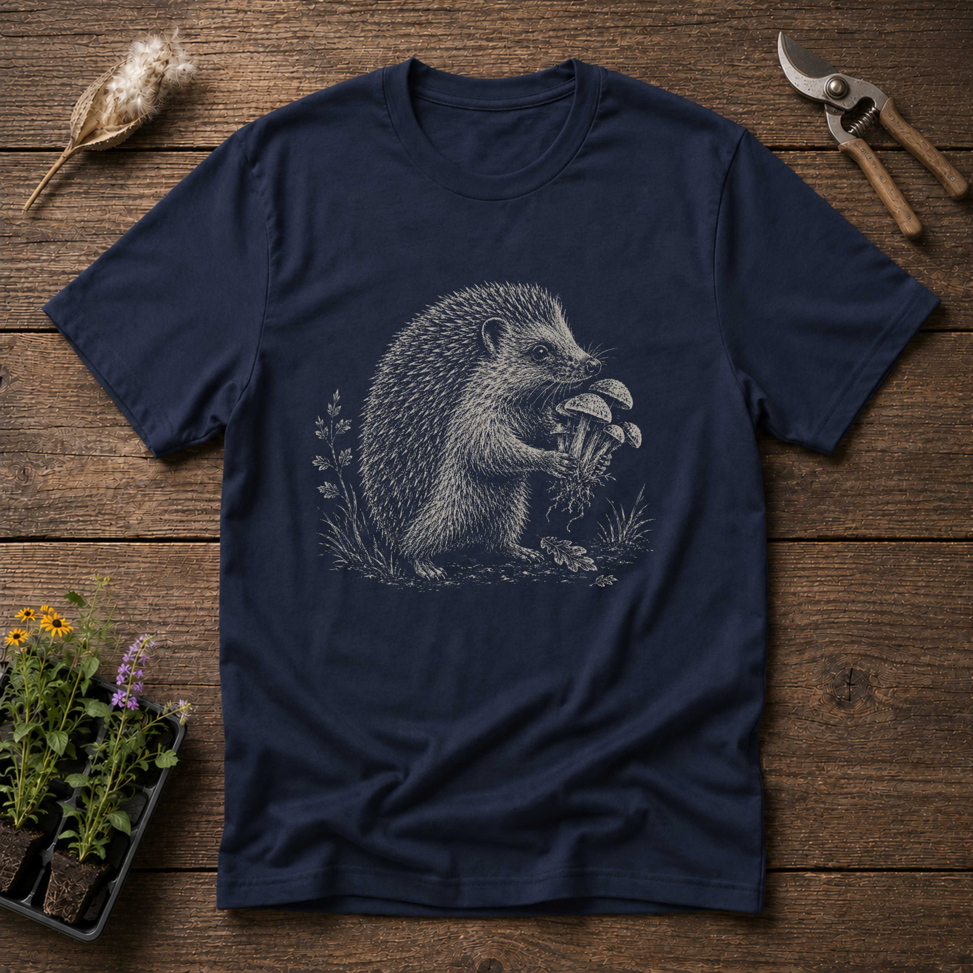 Little Mushroom Hunter T-Shirt
