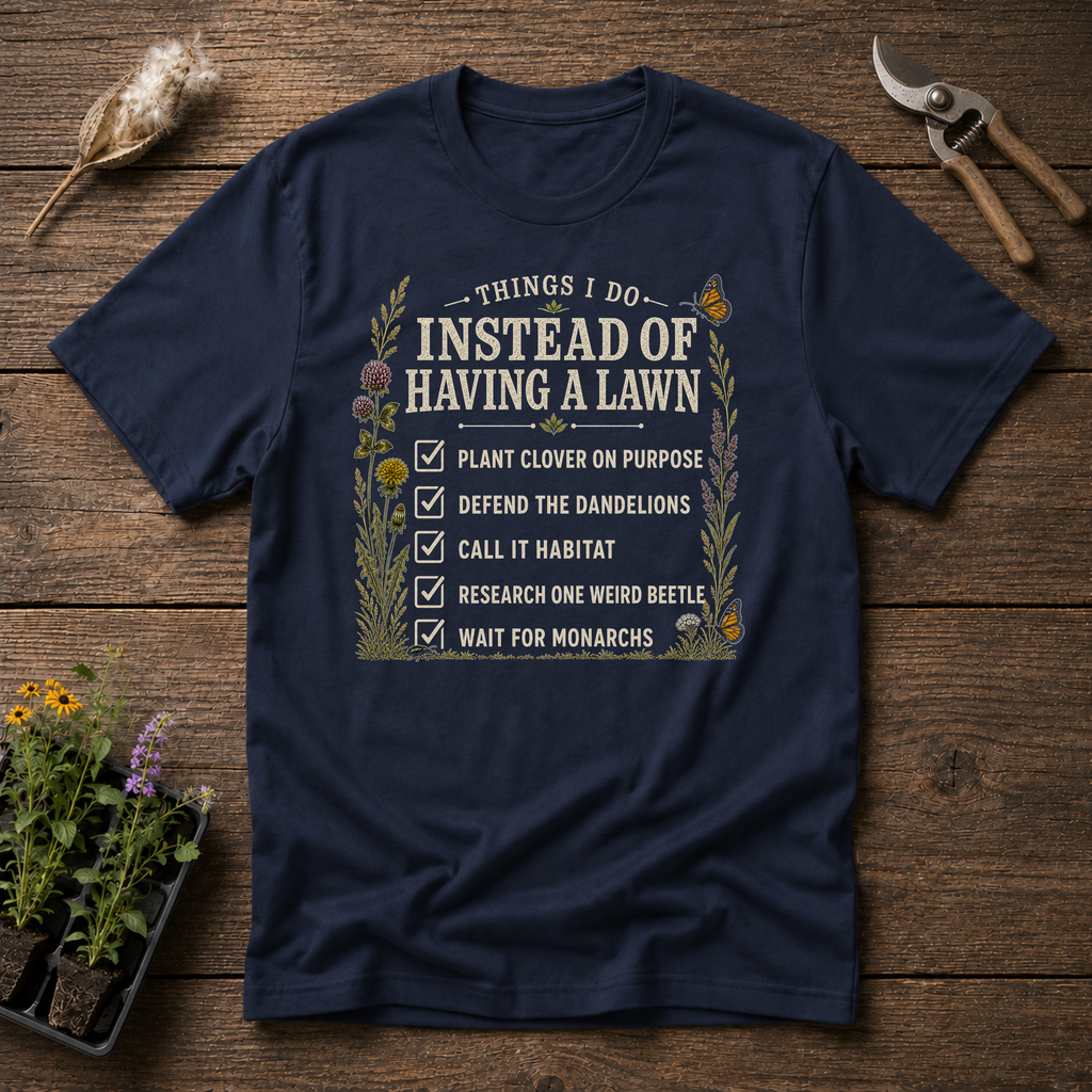 Things I do Instead Of Having A Lawn T-Shirt