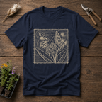 Monarch Milkweed Linocut T-Shirt
