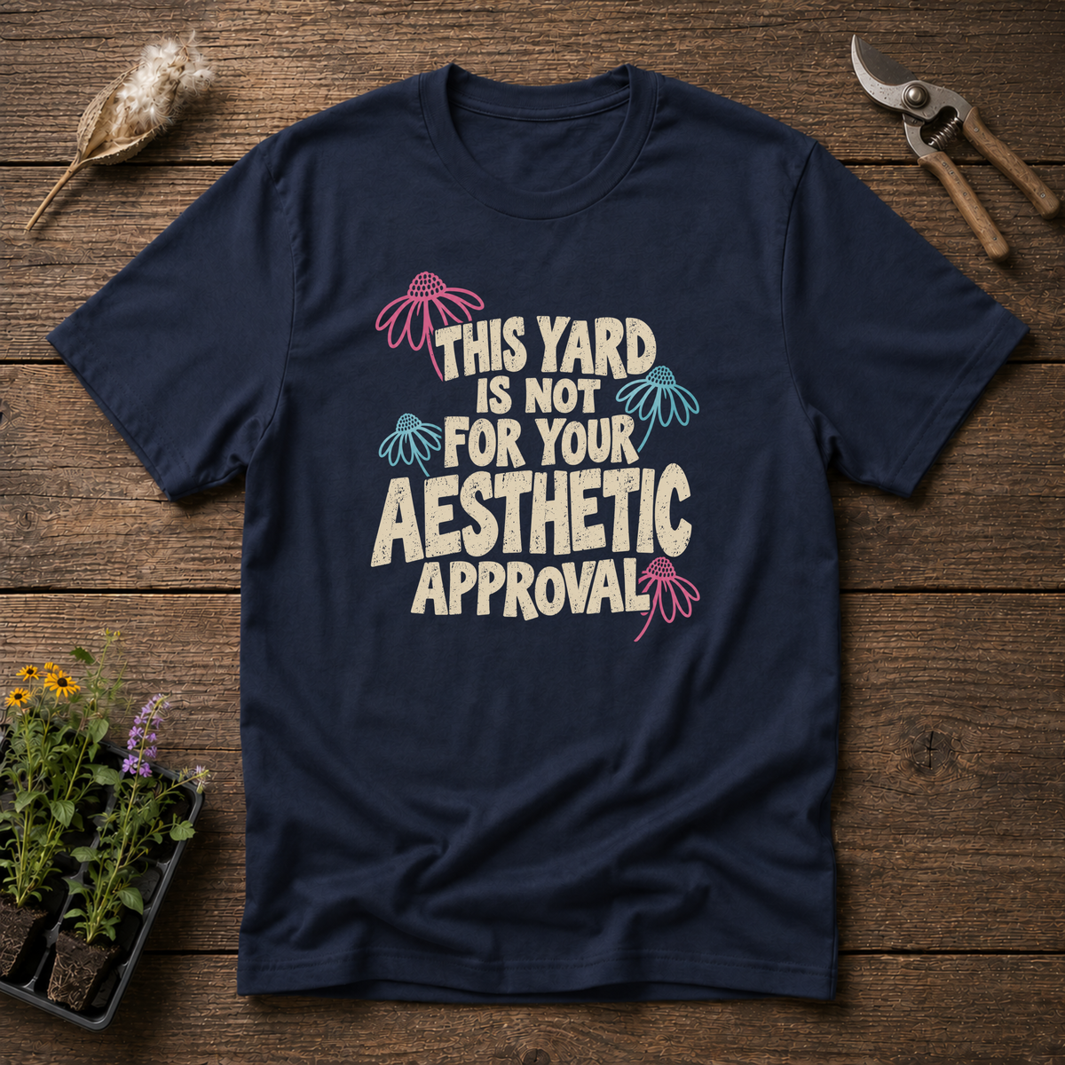 Wild Over Aesthetics T-Shirt in Navy