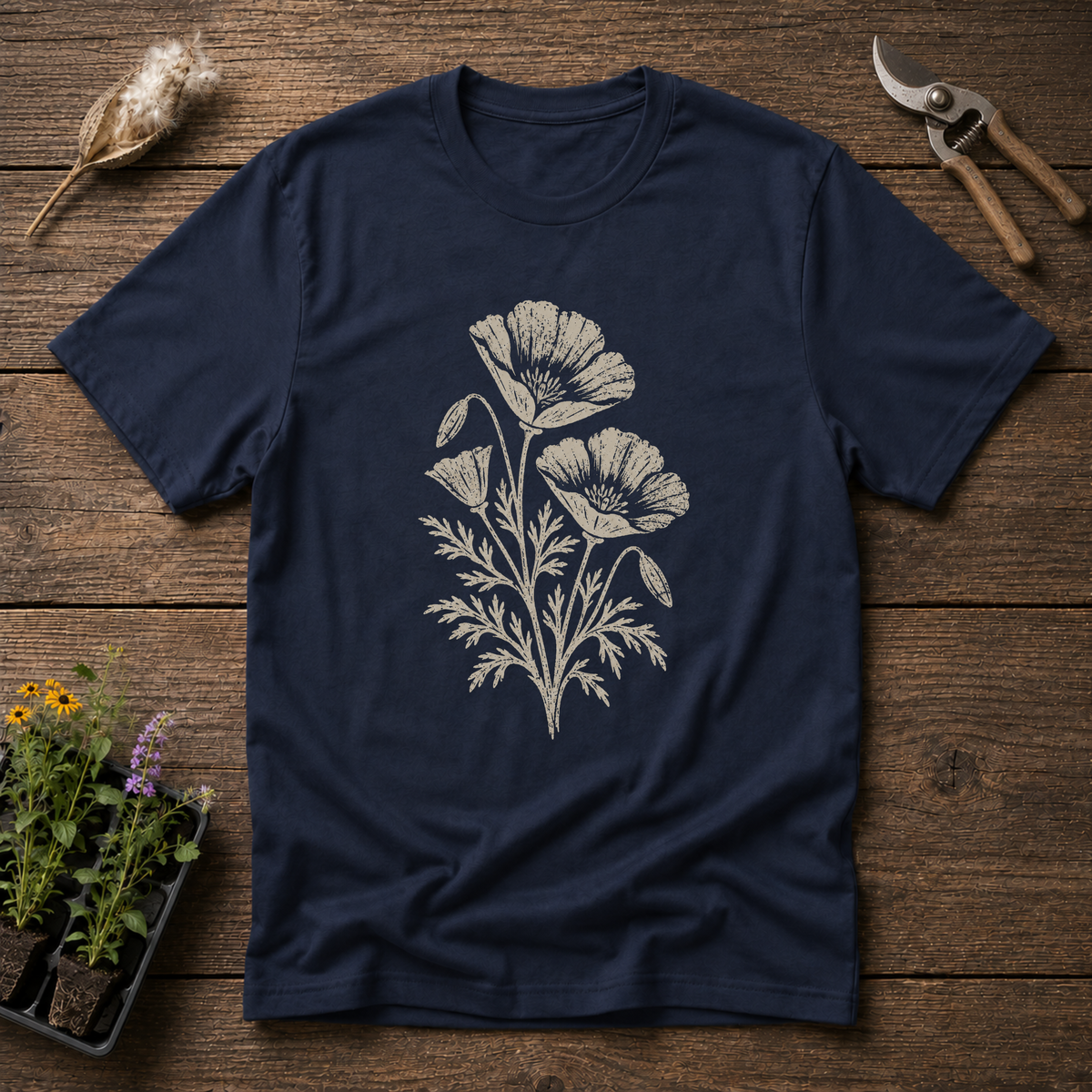 Poppy Wildflower T-Shirt