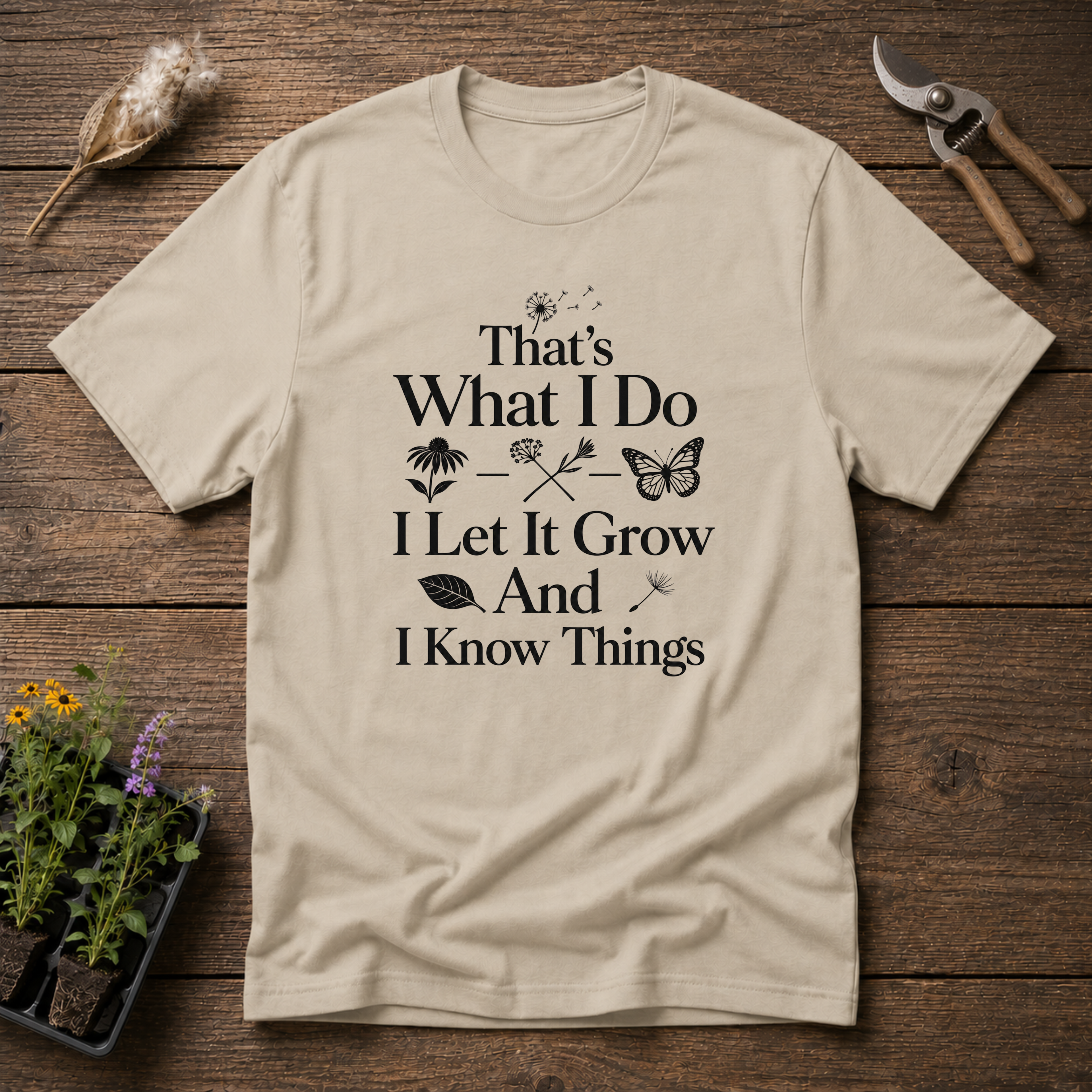 That's What I Do I Let It Grow And I Know Things T-Shirt