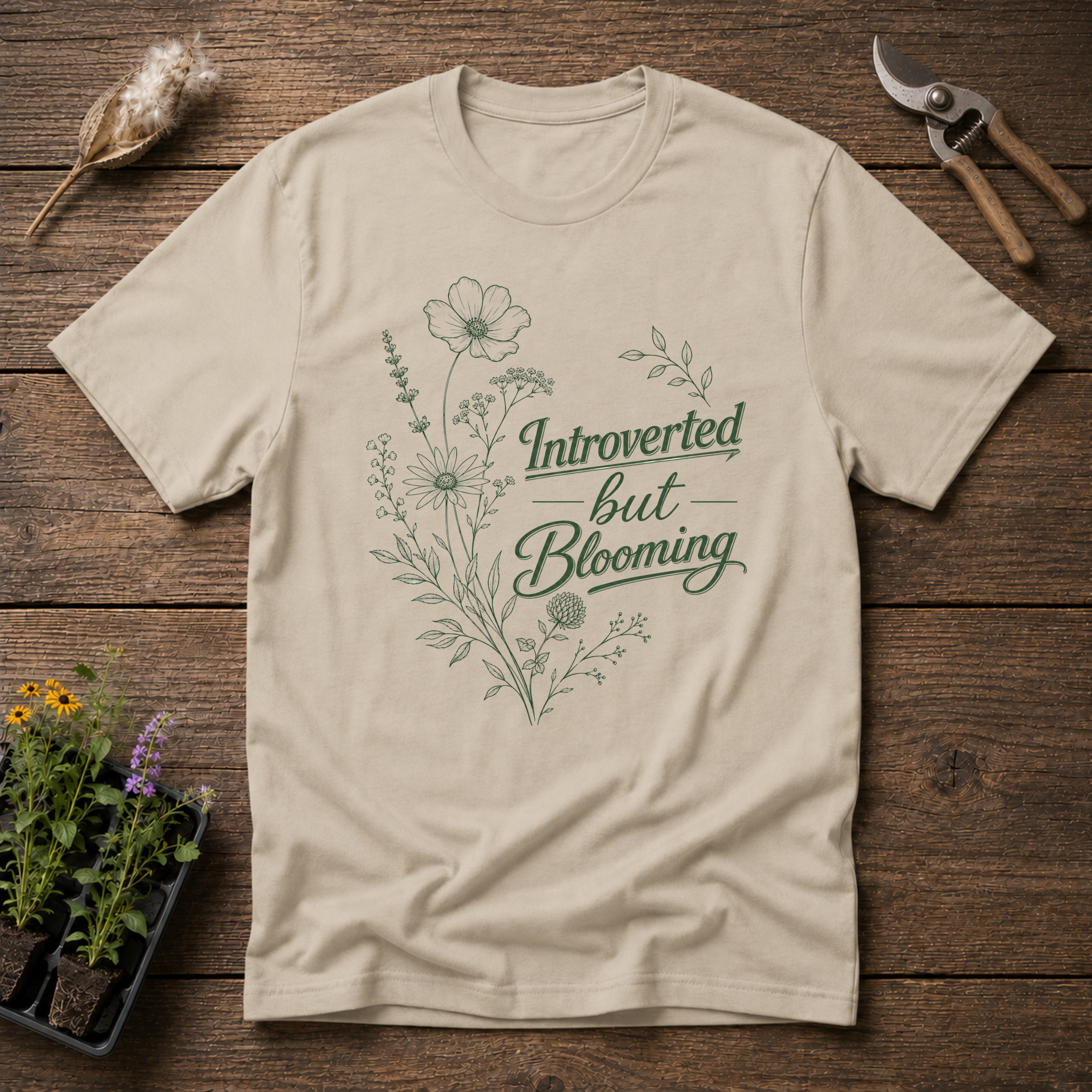 Introverted By Blooming T-Shirt