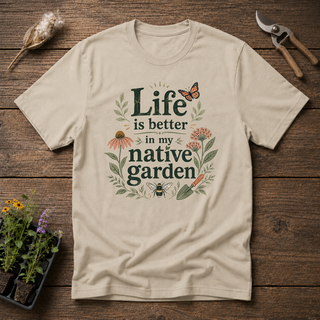 Life Is Better In My Native Garden T-Shirt