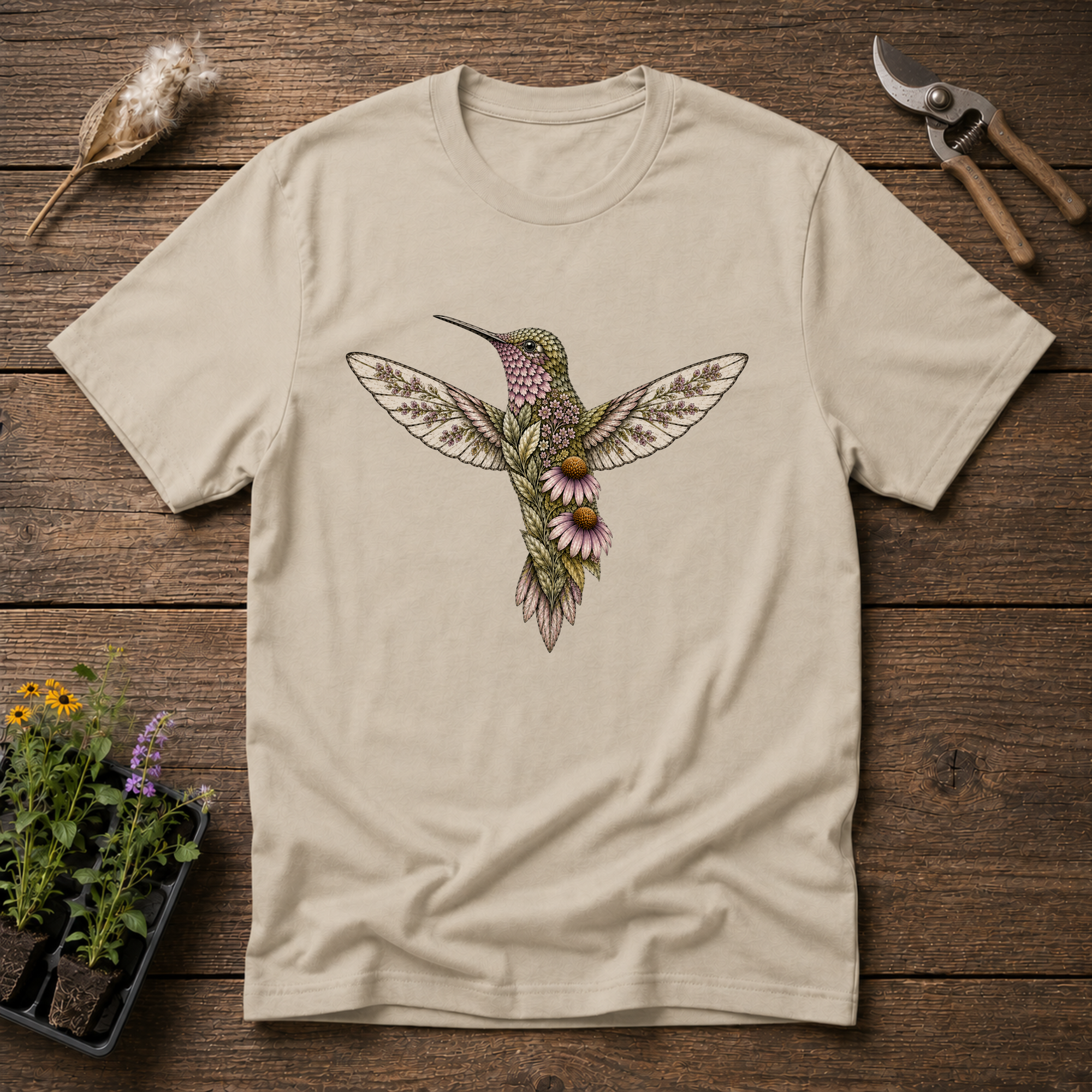 Botanical Hummingbird T-Shirt