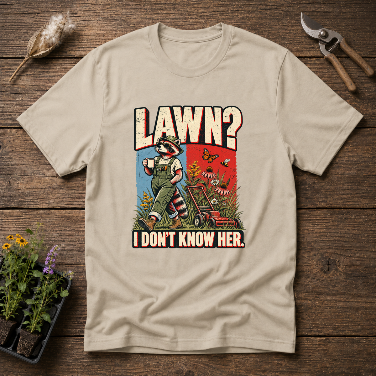 Don’t Know Lawn T-Shirt in Sand