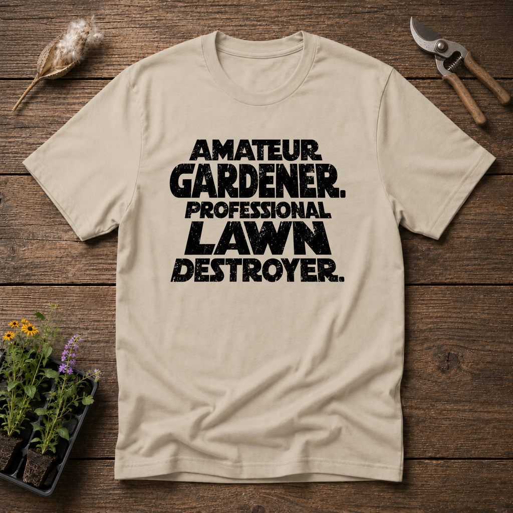 Lawn Destroyer T-Shirt in Sand