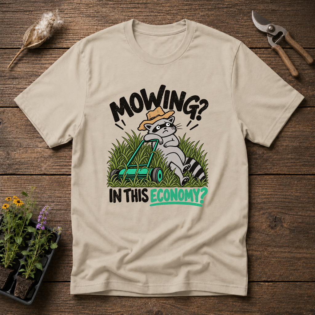 Mowing Economy T-Shirt in Sand