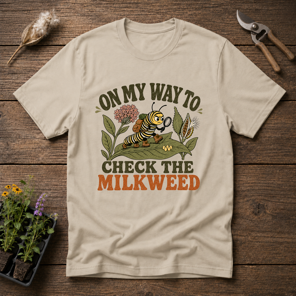 Checking The Milkweed T-Shirt