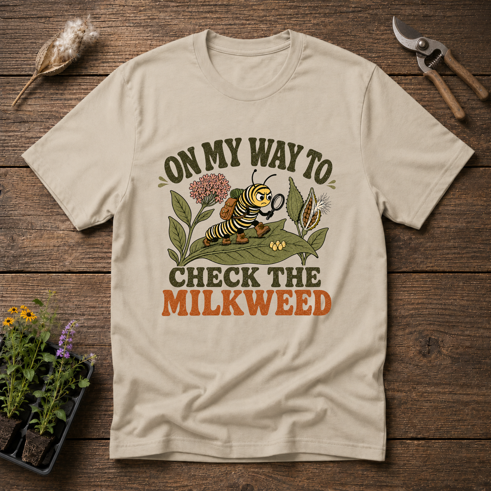 Checking The Milkweed T-Shirt