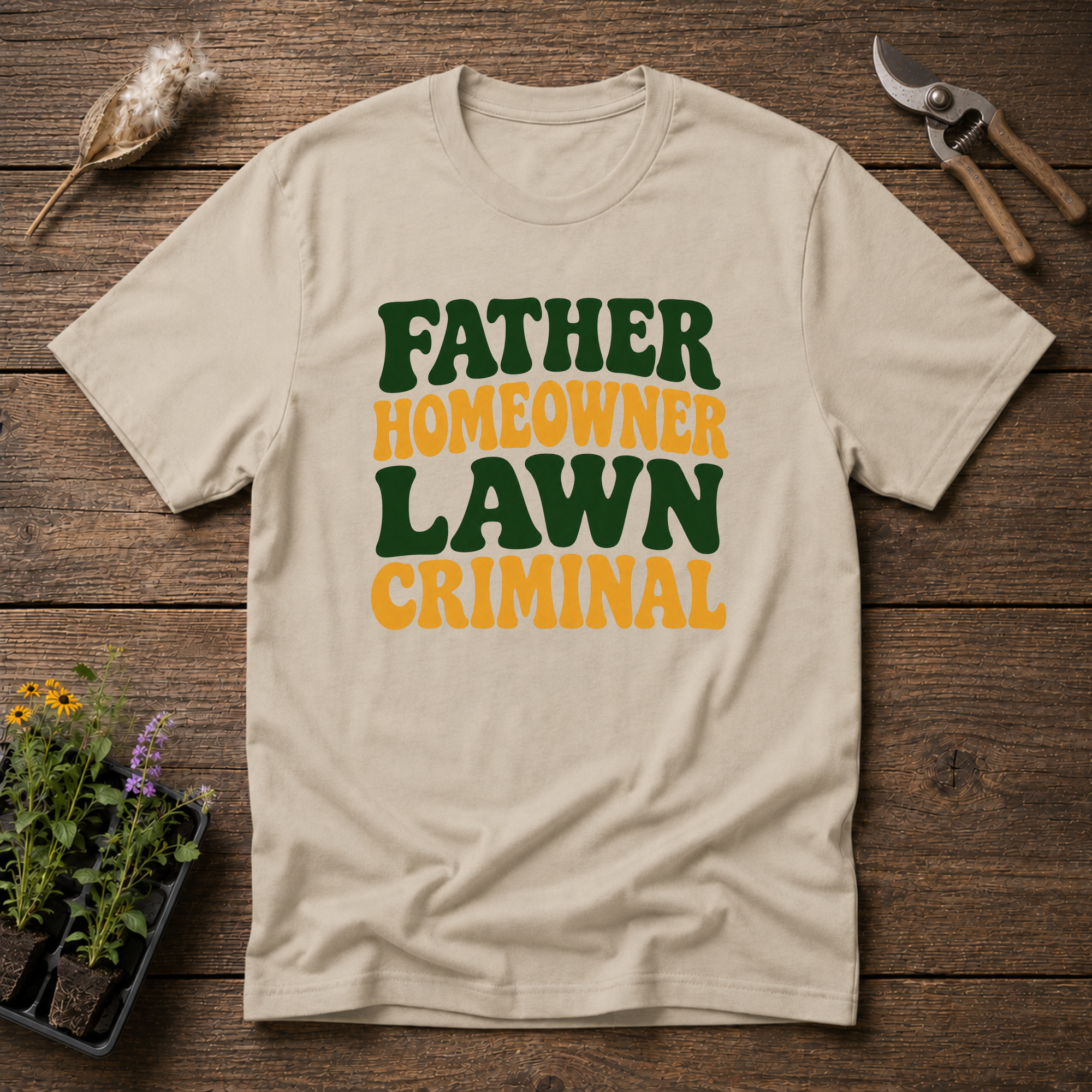 Dad Lawn Criminal T-Shirt