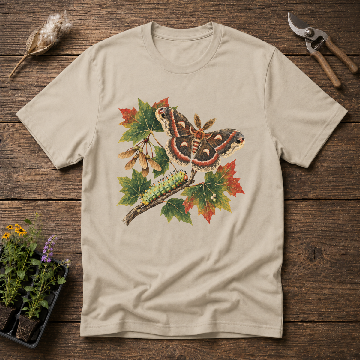 Cecropia Moth Maple T-Shirt