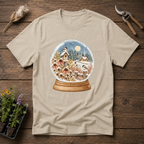 Woodland Snow Globe T-Shirt in Sand