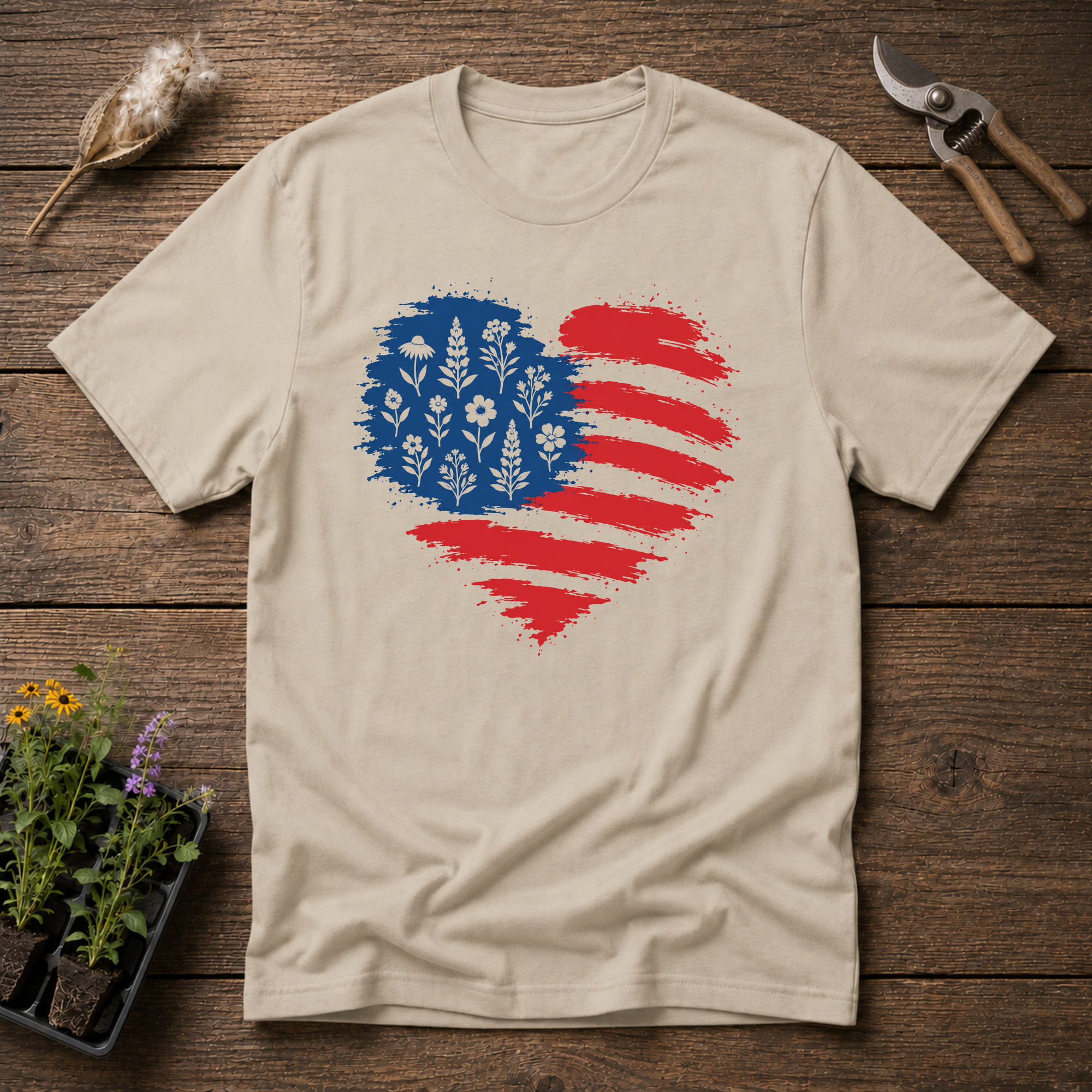 Native Plants Flag T-Shirt