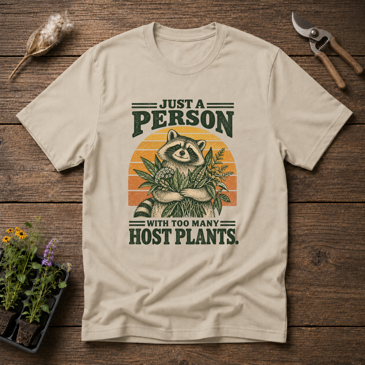 Host Plant Hoarder T-Shirt in Sand
