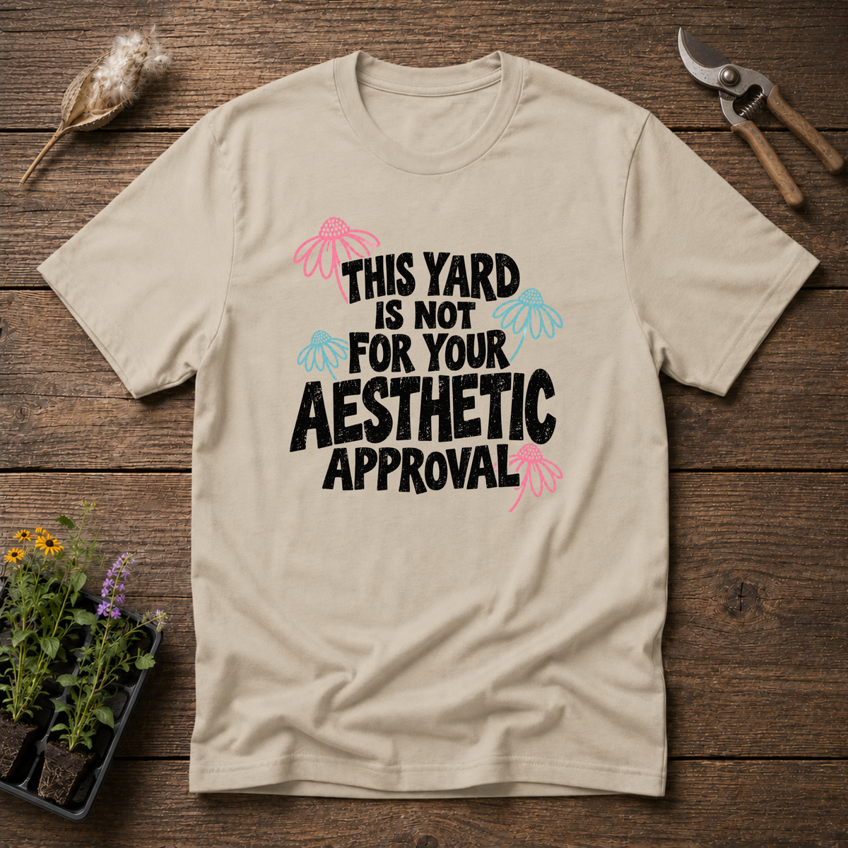Wild Over Aesthetics T-Shirt in Sand