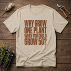 Grow 50 Plants T-Shirt in Sand
