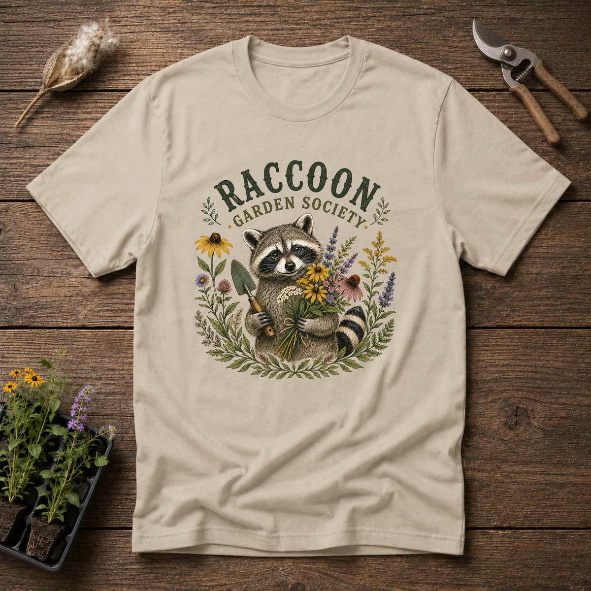Raccoon Garden Society T-Shirt