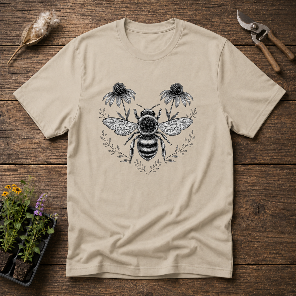 Botanical Flora Bee T-Shirt