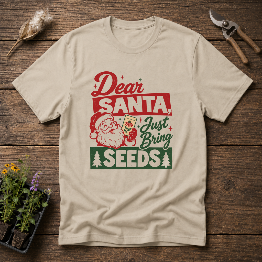 Dear Santa T-Shirt in Sand