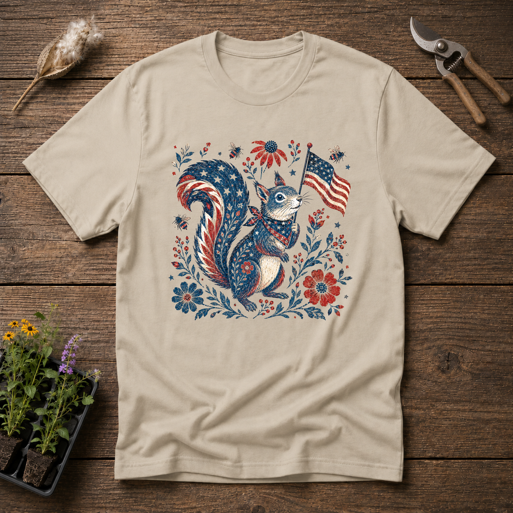 Patriotic Squirrel T-Shirt