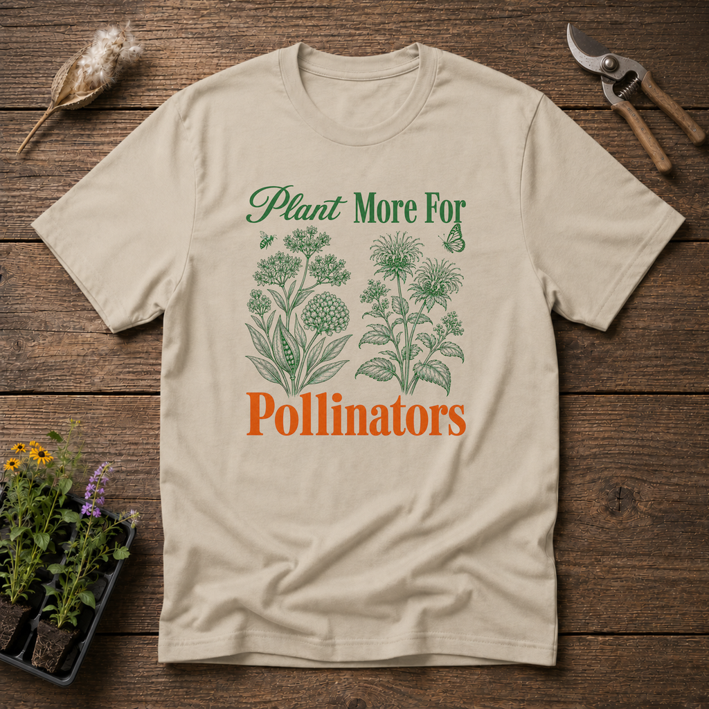 Plant More For Pollinators T-Shirt