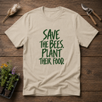 Save The Bees T-Shirt in Sand