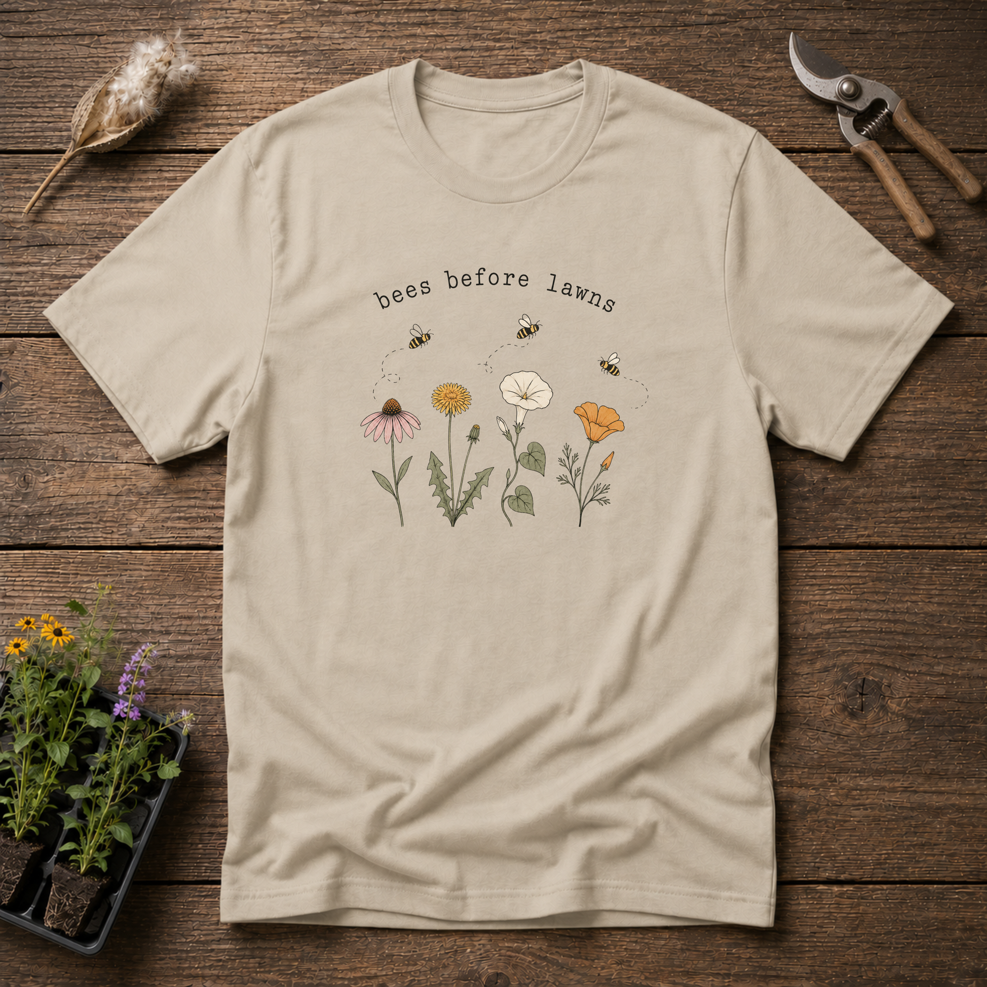 Bees Before Lawns T-Shirt