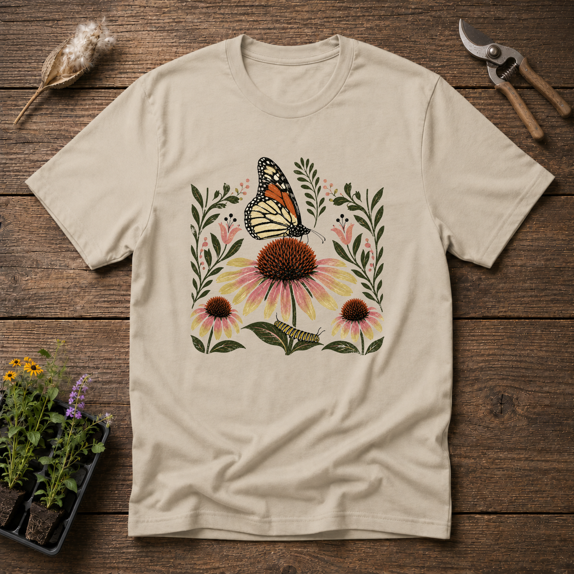 Monarch & Coneflower T-Shirt